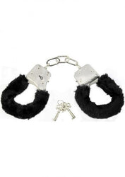 Black Furry Handcuffs Top