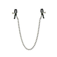 Adjustable Beaded Silver Nipple Clamps