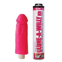 Clone-A-Willy Kit Vibrating - Hot Pink Next to Package