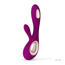 LELO Soraya Wave Luxury Rabbit Vibrator With Unique Wave Motion - Deep Rose