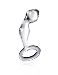 Icicles No. 46 Glass Prostate Massager Clear Side