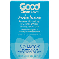 Good Clean Love® Rebalance Cleansing Wipes (12 Pack)