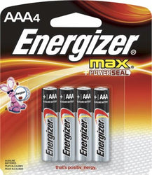 Energizer AAA Batteries 4 Pack