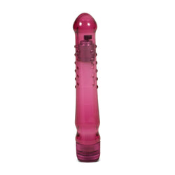Raspberry Nubbed 6 Inch G-Spot Waterproof Vibrator