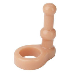Doc Johnson Platinum Silicone The Double Dip Dual Cockring Beige1