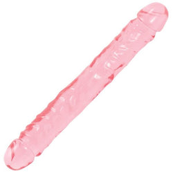 Doc Johnson Crystal Jellies 12 Inch Realistic Double Dildo Pink