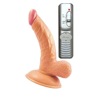 All American Mini Whoppers Curved Vibrating Suction Cup 4 Inch Dildo