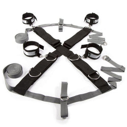 Over the Bed Cross Restraint Silver - tilted