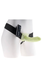 Fetish Fantasy Series Unisex 6 Inch Vibrating Hollow Strap On glow In The Dark - Front