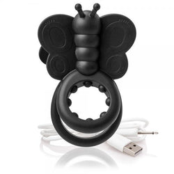 Screaming O Charged Monarch Vooom Vibrating Cock Ring Black