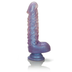 Crystal Cote 7 Inch Suction Cup Dildo Purple