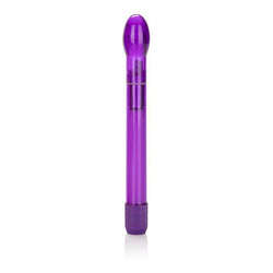 6.5 Inch Slender Tulip Wand Vibrator in Purple Stand