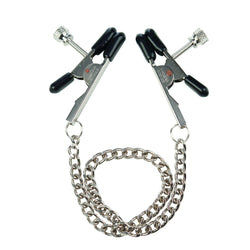 Non-Piercing Bullnose Nipple Clamp and Chain_Display 1