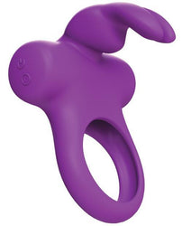 Vedo Frisky Bunny Vibrating Cock Ring Purple Angle View