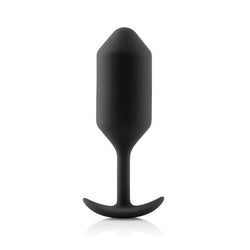 B Vibe Snug Plug 3 Silicone Butt Plug Black