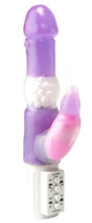 Deluxe Dual Rabbit Pearl Vibrator Purple