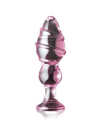 Icicles No. 27 Glass Pink Butt Plug