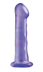 Basix Rubber Works 6.5 Inch Suction Dildo - Purple